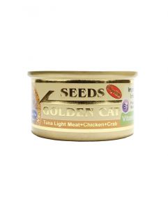 Golden Cat Tuna Light Meat and Chicken and Crab 80g